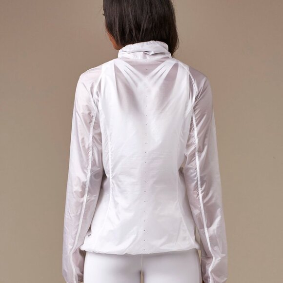 Lululemon Run With It Jacket Half Zip in White size 10 - Picture 11 of 16